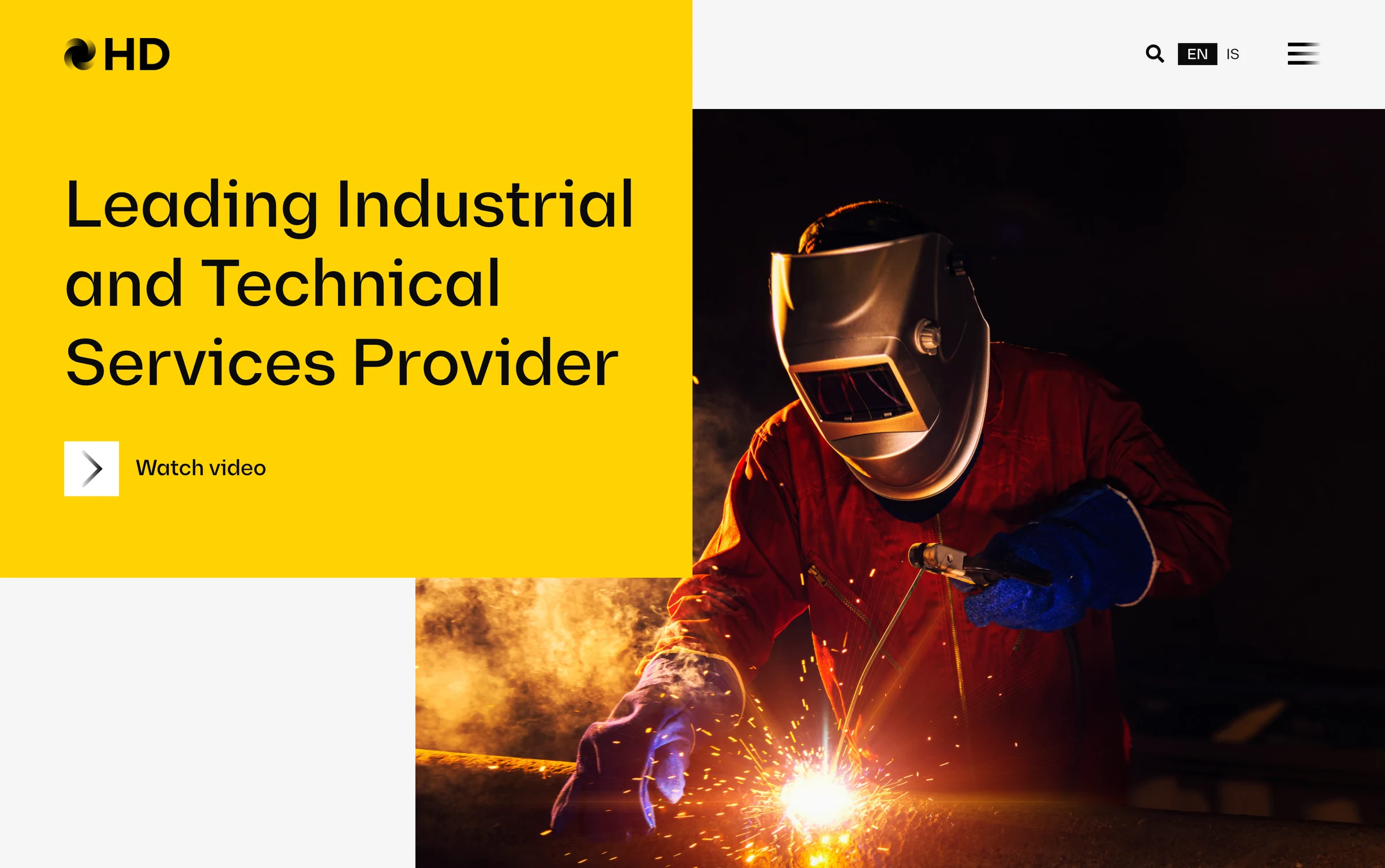 HD Iðn- og tækniþjónusta, steel fabrication website by Contractor Marketing NW